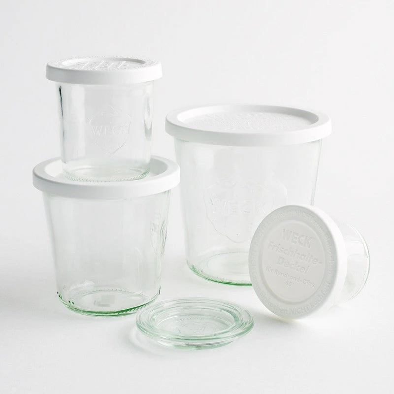 Weck Glass Jars Canada - Fresh Plastic Lids
