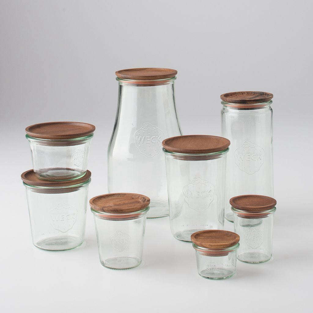 Weck Glass Jars Canada - Acacia Wood Lids